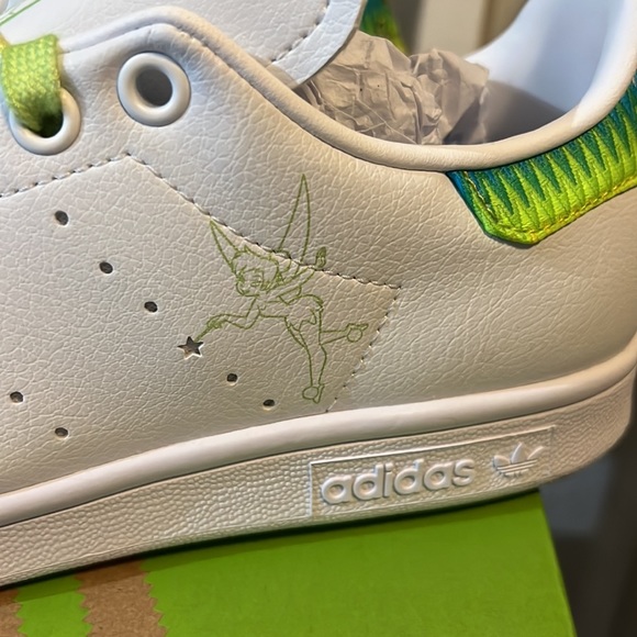 Adidas Disney Stan Smith Tinker Bell Shoes 7.5 - Picture 4 of 9